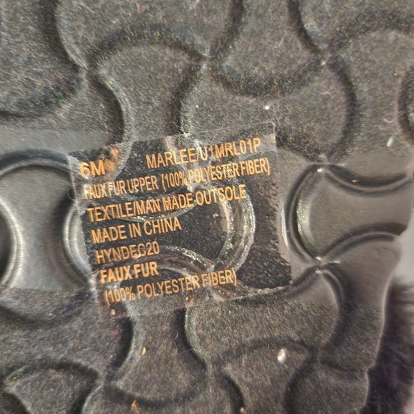 Unionbay Marlee Faux Fur Upper Sandals Size 6M - Picture 7 of 7